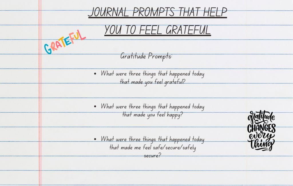 Journal prompts for gratitude
