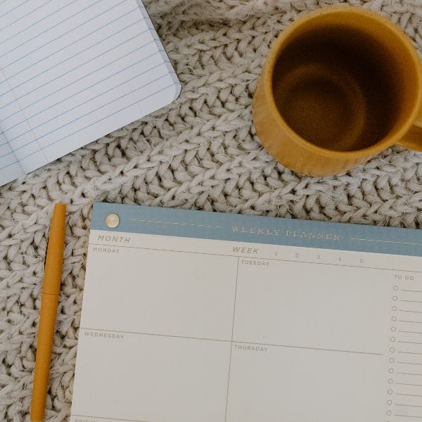 weekly journal planner
