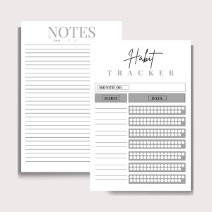 Habit Tracker Printable