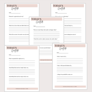 7 Page Daily Gratitude Template