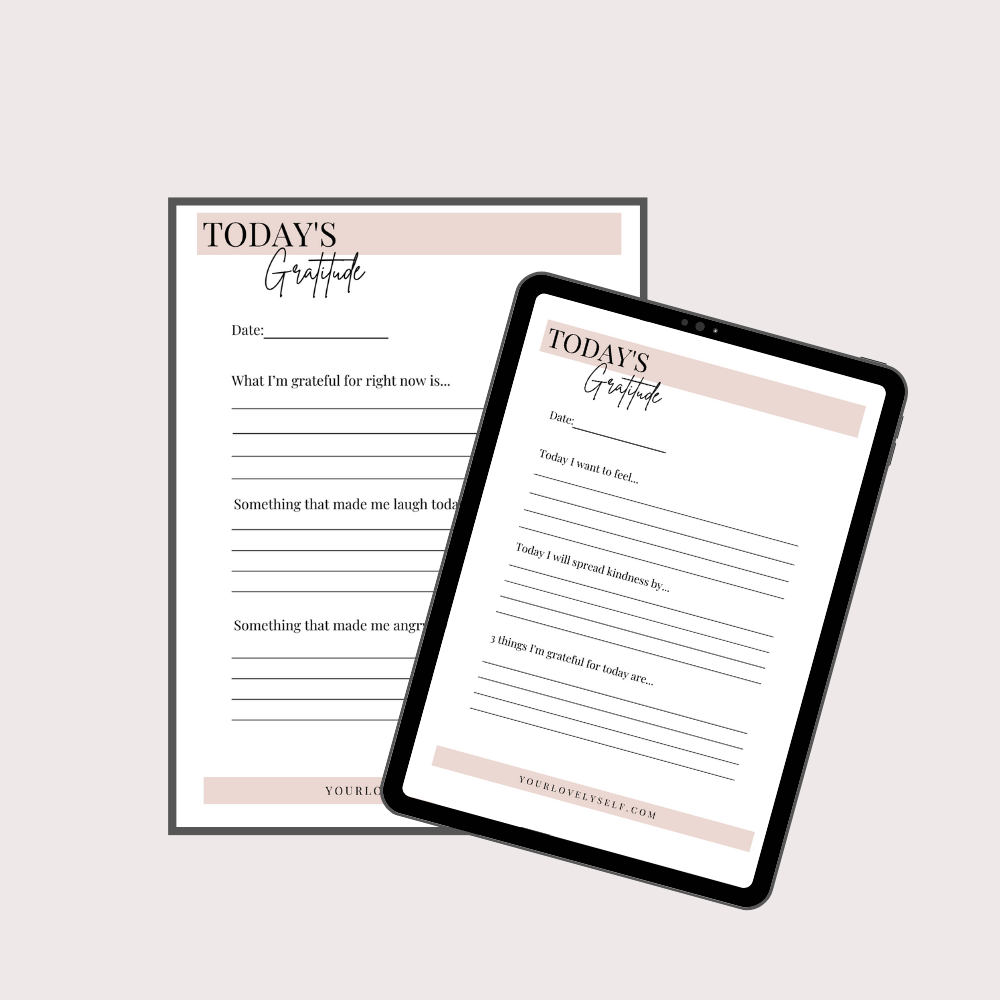 7 Page Daily Gratitude Template